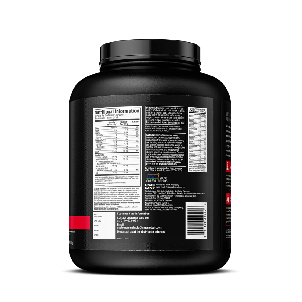 Muscletech Nitrotech Ripped Whey Protein