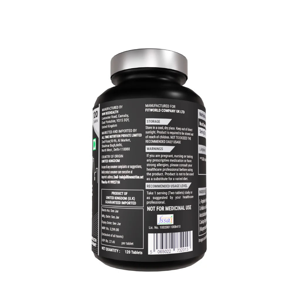 BRITPRO London L-Arginine HCL 1600mg