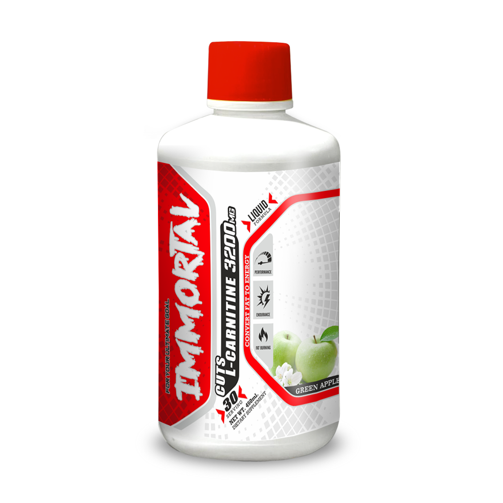 Immortal Cuts L-Carnitine 3200mg Liquid for Fat Loss