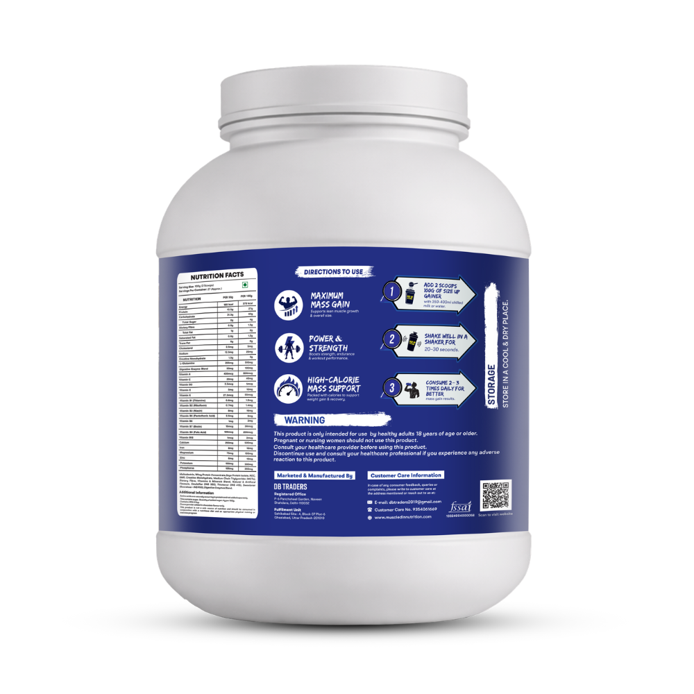 Muscled-IN Nutrition Size Up Pro Gainer