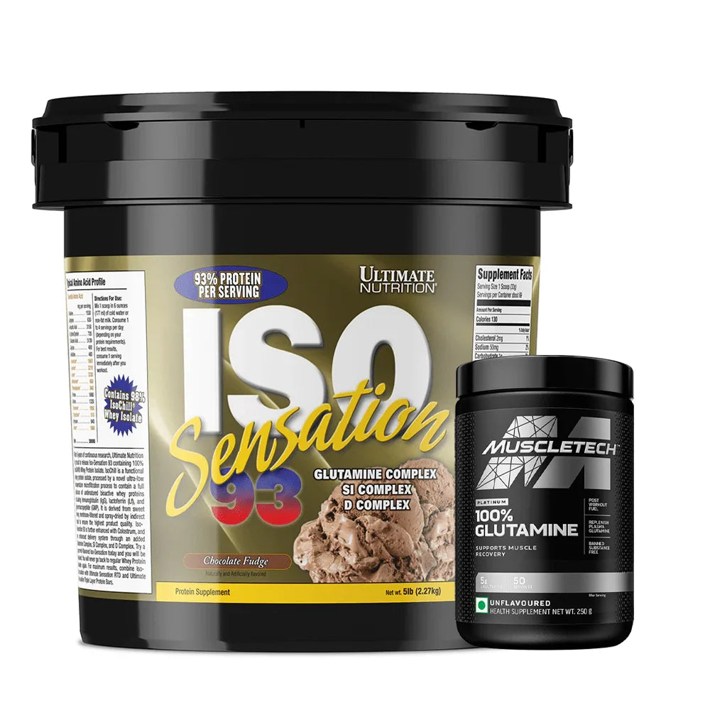 Ultimate Nutrition ISO Sensation + MuscleTech Glutamine Combo Pack