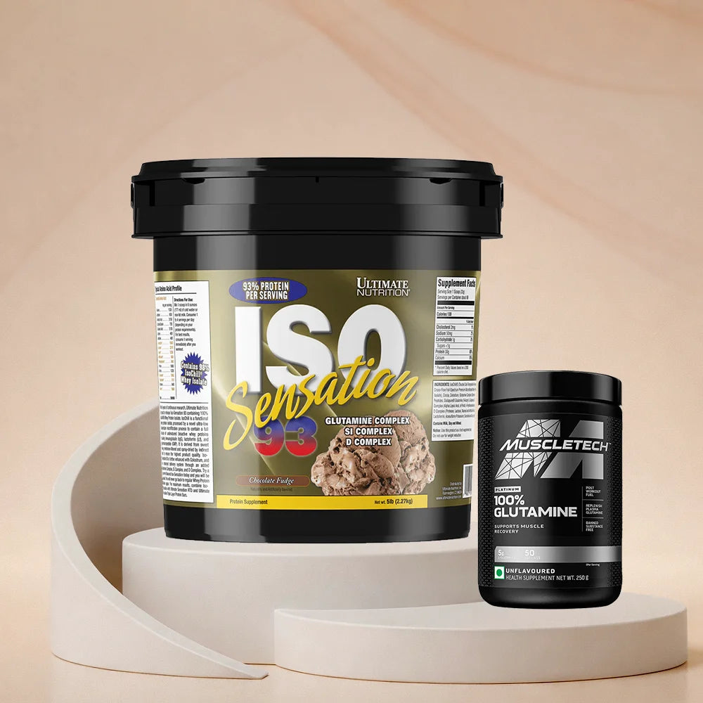 Ultimate Nutrition ISO Sensation + MuscleTech Glutamine Combo Pack