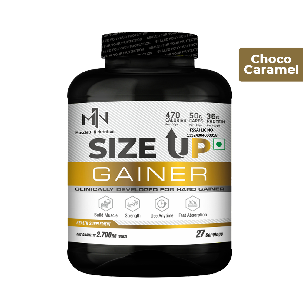 Muscled-IN Nutrition Size Up Mass Gainer for Hard Gainers