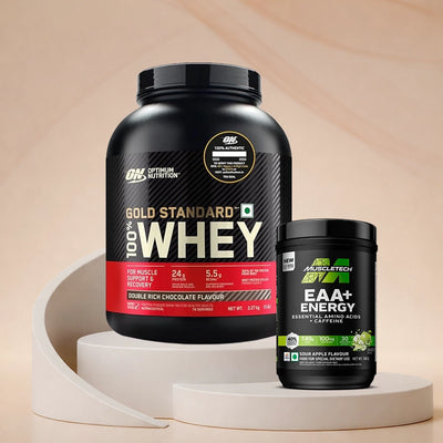 Optimum Nutrition Gold Standard 100% Whey Protein + MuscleTech EAA Energy Combo Pack