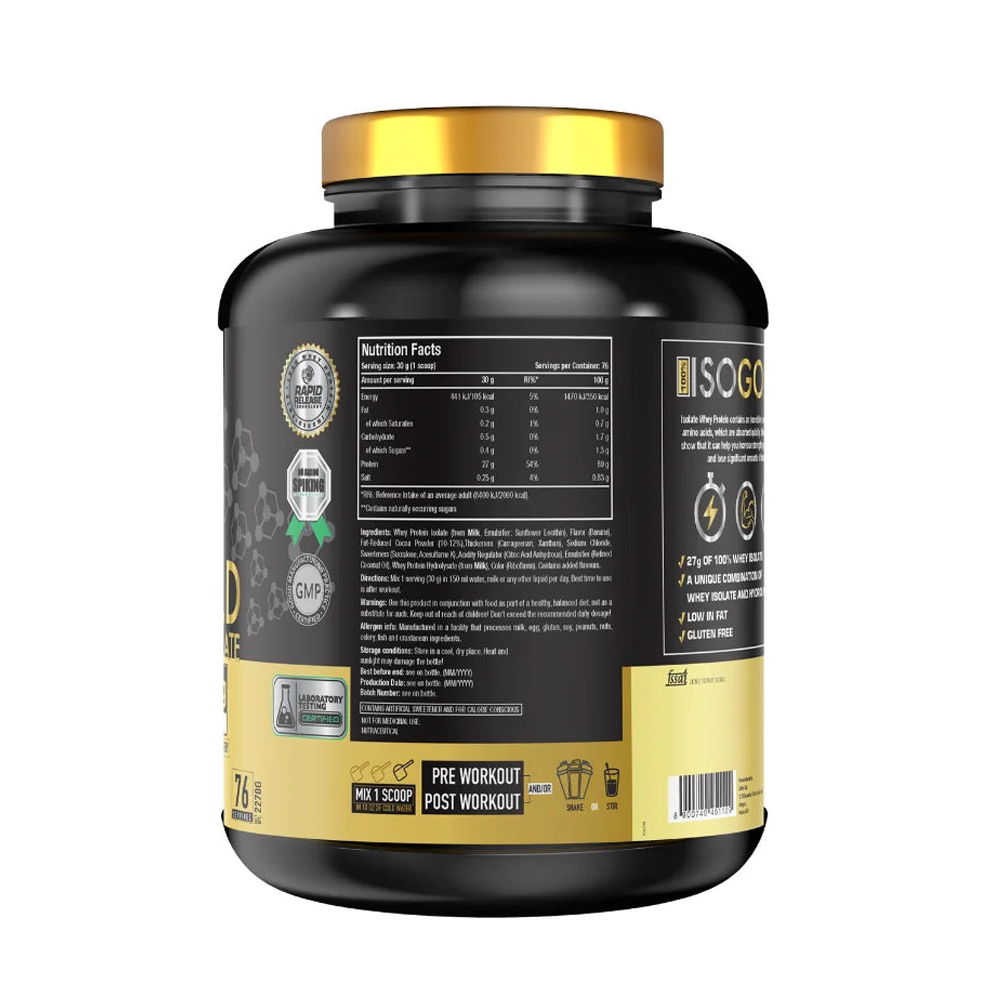 One Science 100% ISO Gold Whey Protein Isolate