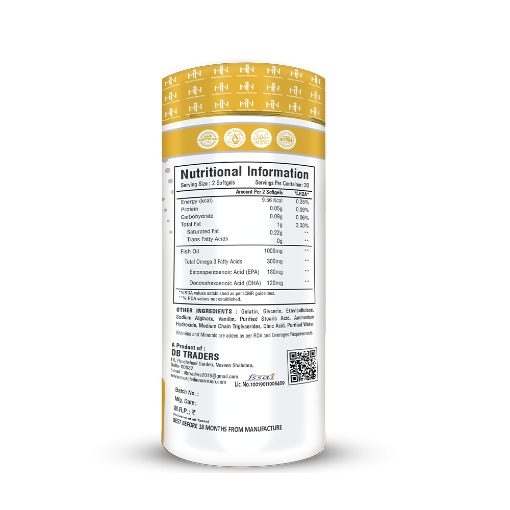 Muscled-IN Nutrition Omega-3 Fish Oil