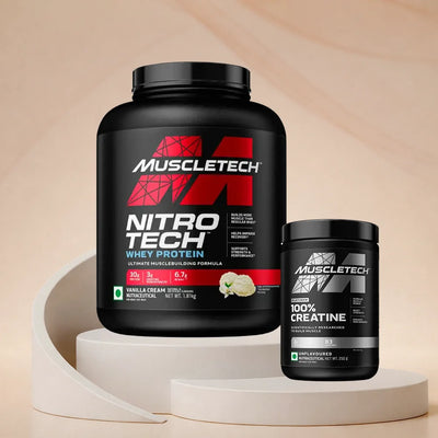 MuscleTech Nitro Tech Whey Protein + MuscleTech Creatine Combo Pack