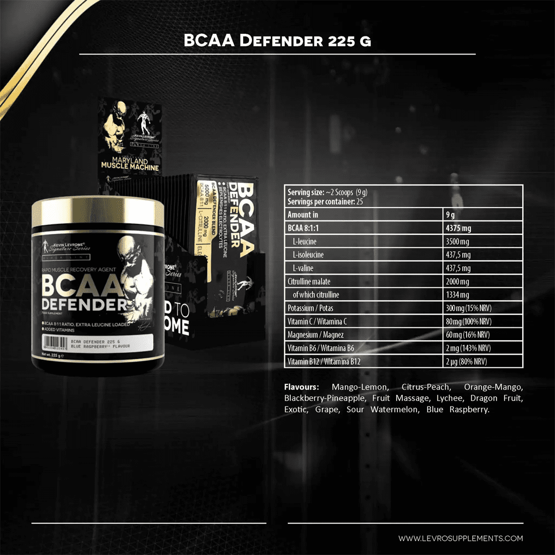 Kevin Leverone Defender BCAA 25 Servings Kevin Leverone Defender BCAA 25 Servings