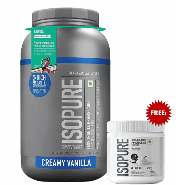 ISOPURE Whey Protein Isolate (1kg & 2kg) – Lean Muscle Builder + FREE 250g Creatine Monohydrate