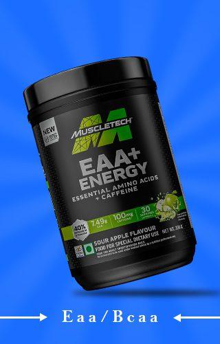 Muscletech EAA+ Energy Sour Apple 396g – Aminos & Energy Boost