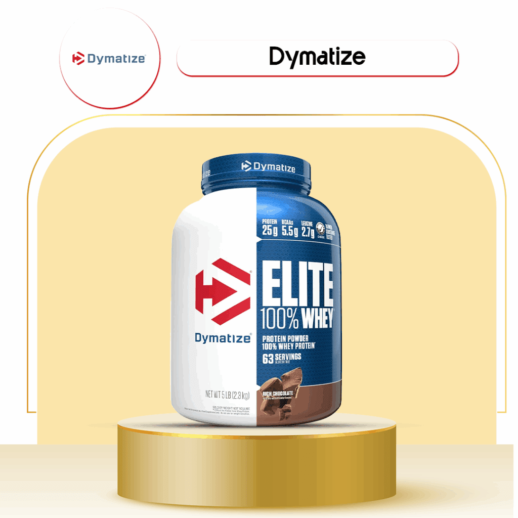 Dymatize Elite 100% Whey Protein – 5Lbs (Rich Chocolate Flavor)