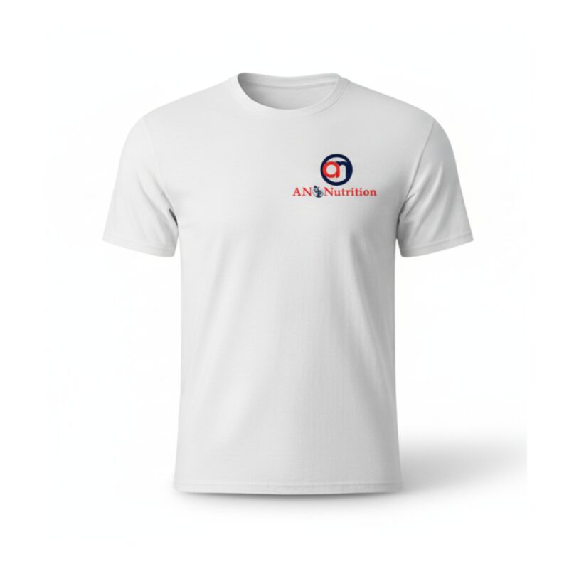 ANO Nutrition White Gym T-Shirt Premium Fitness Apparel